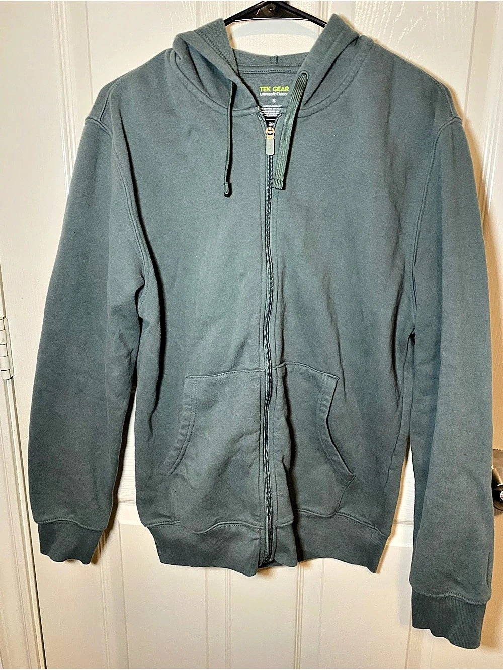 Tek Gear Ultrasoft Fleece Full-Zip Hoodie Gray Small